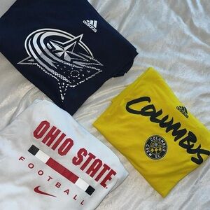 3 Ohio Sports Shirts Bundle ⚽️🏈🏒